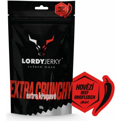 Lordy Jerky Hovězí sušené maso Pikant 100 g