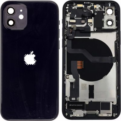 Kryt Apple iPhone 12 Zadní Housing s Malými Díly černý – Zboží Živě