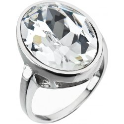 Evolution Group Stříbrný prsten s krystalem Preciosa bílý 35036.1 crystal