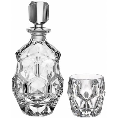 Bohemia Crystal Whisky set Lunar (1 karafa + 6 sklenic) – Hledejceny.cz