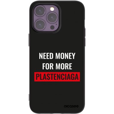 Picasee silikonový černý obal pro Apple iPhone 14 Pro Max - More PLASTENCIAGA – Zboží Mobilmania