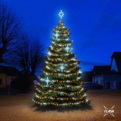DECOLED LED světelná sada na vánoční stromy vysoké 6-8 m teplá bílá s Flash ledové dekory DZ113S3 – Hledejceny.cz