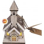 Argus Vánoční dekorace a dárek kostelík s LED světlem 23660002 – Hledejceny.cz
