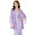 Šifónový šál přes společenské šaty Tmavě fialová – Zboží Dáma