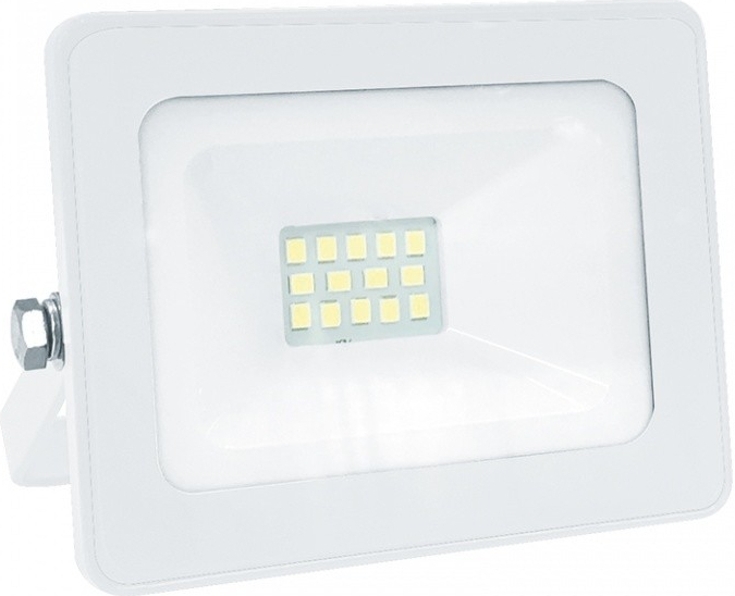 ACA Lighting LED venkovní reflektor Q 10W/230V/4000K/850Lm/110°/IP66, bílý