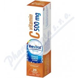 Revital C vitamin 500 mg pomeranč tablet eff.20