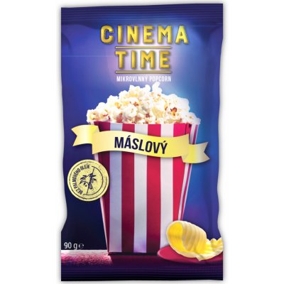 Cinema Time Mikrovlnný popcorn máslový 90 g – Zboží Dáma