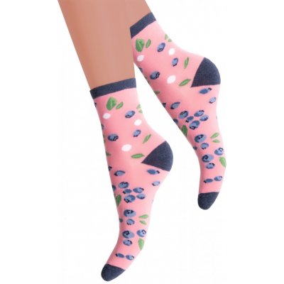 STEVEN Dívčí klasické ponožky 033/010 růžová (pink)