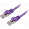 síťový kabel Gembird PP6A-LSZHCU-V-20M Patch, S/FTP, 6a, drát, Cu, LSZH, 20m, fialový