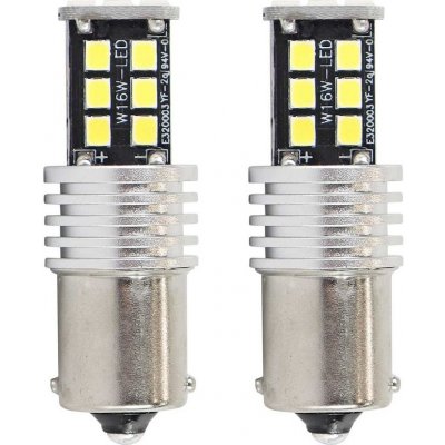 Amio CAN-BUS LED žárovky BA15S P21W, 15 SMD LED, bílé, 2 ks | – Hledejceny.cz