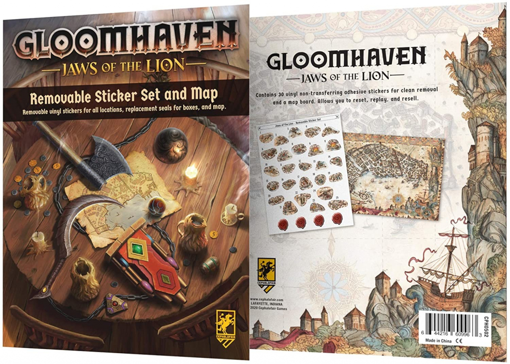 Gloomhaven Jaws of Lion Removable Sticker Set & Map od 199 Kč - Heureka.cz