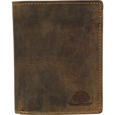 Greenburry Kožená peněženka Vintage 1701 25 bez motivu hnědá
