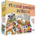ALBI Pískování Zvířátka kreativní sada pískové obrázky se samolepkami – Zboží Dáma