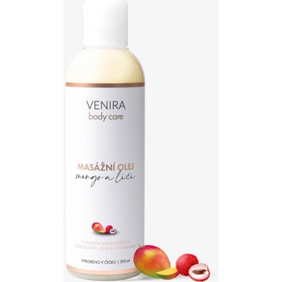 Venra masážní olej, mango a liči, 200 ml – Zbozi.Blesk.cz