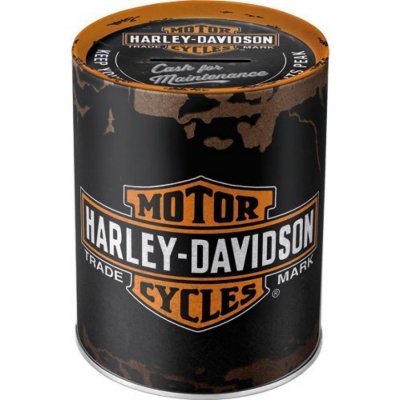Kasička plechová Harley Davidson logo Nostalgic Art – Zboží Mobilmania