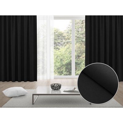 Biante Zatemňovací závěs Blackout BKS-410 Černý - šířka 140 cm 140x190 cm – Hledejceny.cz