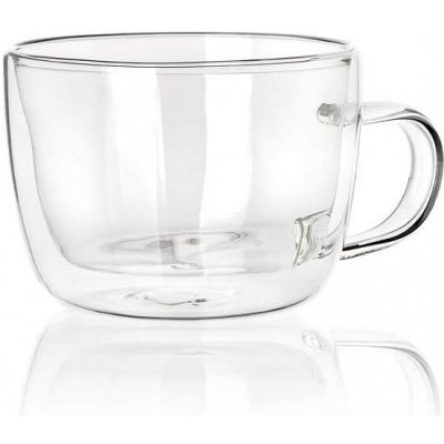 BANQUET Hrnek skleněný dvoustěnný DOBLO Cappuccino 04205025 A 310 ml – Sleviste.cz