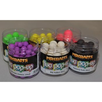 Mikbaits plovoucí Fluoro boilies 250ml 14mm Pampeliška