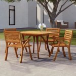 OMAXI 754303 Zahradní stůl 110 x 110 x 75 cm masivní akáciové dřevo – Hledejceny.cz