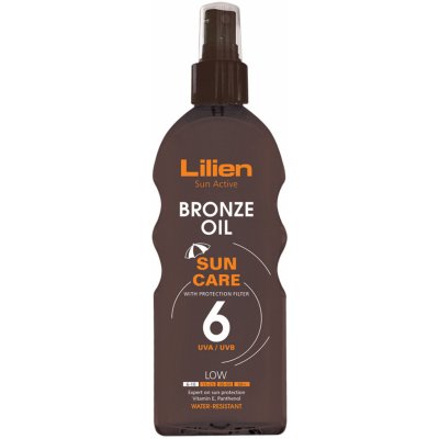 Lilien Sun Active Bronze voděodolný olej SPF6 200 ml