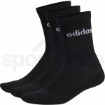 adidas Linear Crew Cushioned 3P U IC1301 black/white – Zboží Dáma