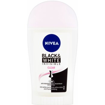 Nivea Invisible for Black & White Clear deostick 40 ml