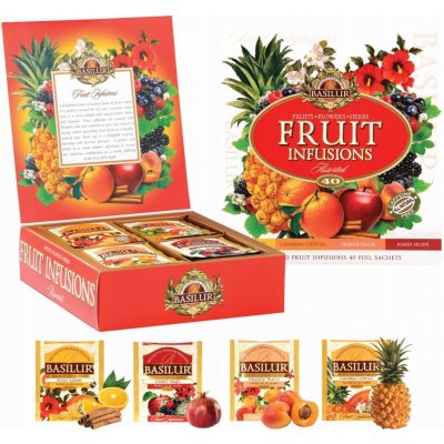 Basilur Fruit Infusions Assorted směs ovocných čajů 40 x 1.8 g – Zboží Mobilmania