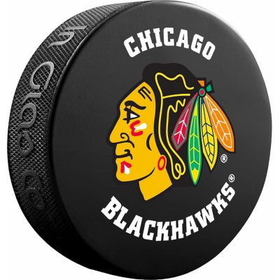 Inglasco / Sherwood Fanouškovský puk NHL Logo Blister Chicago Blackhawks – Zboží Dáma