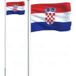 CHORVATSKÁ VLAJKA S TYČÍ 6,23M HLINÍKOVÁ – Hledejceny.cz