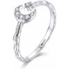 Prsteny Royal Fashion nastavitelný prsten Měsíc a hvězda SCR638