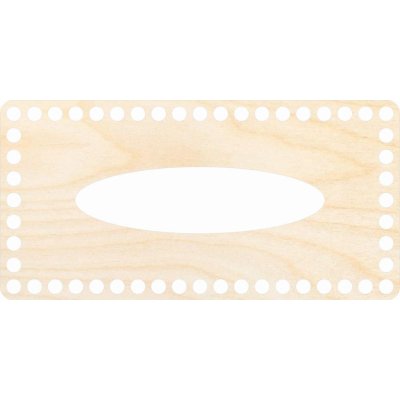 Dřevěný svět online Víko na kapesníky 24 x 12 cm, přírodní – Sleviste.cz
