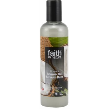 Faith in Nature přírodní sprchový gel a pěna BIO Kokos 250 ml