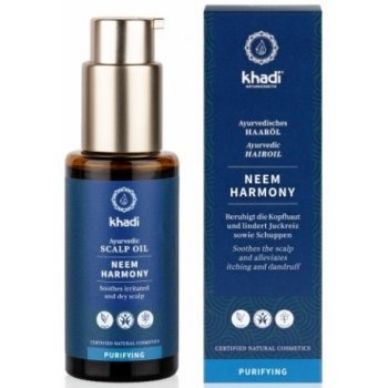 Khadi Ayurvedic Scalp Oil Neem Harmony Vlasový olej proti lupům 50 ml