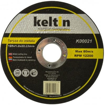 KELTIN Kotouč řezný na kov 125x1.2x22.2mm K00021 – Zboží Mobilmania