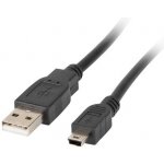 Lanberg CA-USBK-11CC-0018-BK USB MINI (M) na USB-A (M), 1,8m, černý – Sleviste.cz