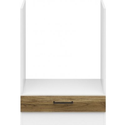 Junona skříňka na troubu DPK/60/82 BBL, bílá/dub delano světlý – Zbozi.Blesk.cz