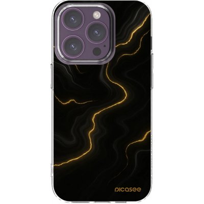 Picasee silikonový průhledný obal pro Apple iPhone 14 Pro - Thunder – Zboží Mobilmania