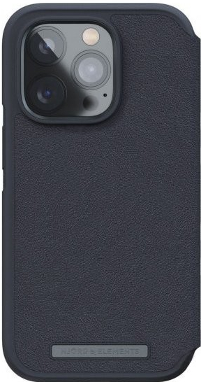 NJORD Leather flipové s MagSafe iPhone 14 Pro - tmavě šedé NA43GL00W