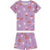 Dětské pyžamo a košilka Dívčí pyžamo Prasátko Peppa lila fialová