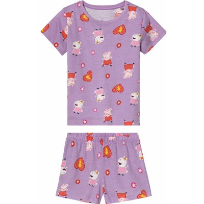Dívčí pyžamo Prasátko Peppa lila fialová