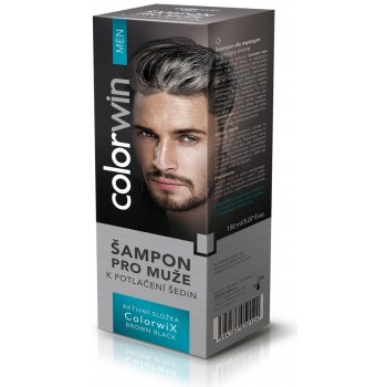 Colorwin šampon pro muže k potlačení šedin hnědá / černá 150 ml