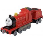 Tomáš a přátelé Tahací kovová mašinka s vagónem JAMES Mattel JGF90 – Zboží Dáma