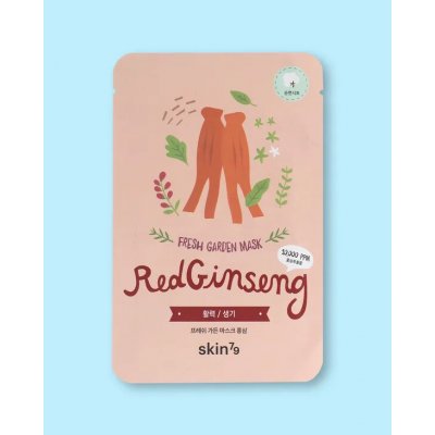 Skin79 Plátýnková maska na obličej ​​s červeným ženšenem Fresh Garden Mask Red Ginseng - 23 g 1 ks – Zboží Dáma