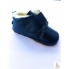 Dětské capáčky Melton/mikk line boty move by melton prewalker velcro w.Toecap navy tmavěmodrá s vlnou