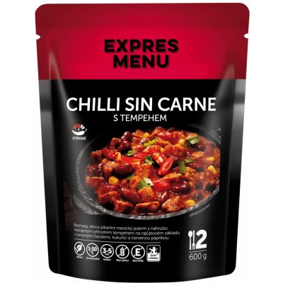 EXPRES MENU Chilli Sin Carne s tempehem 600 g – Zboží Dáma
