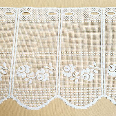 Vitrážová záclonka RŮŽE 40 cm – Zboží Mobilmania