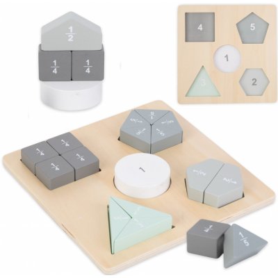 Mamabrum Montessori Zlomky a geometrické obrazce
