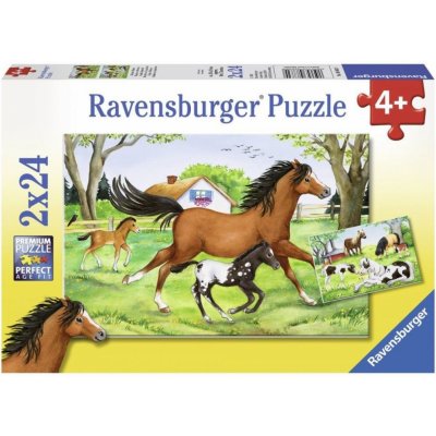 Ravensburger Svět koní 2 x 24 dílků – Zboží Mobilmania
