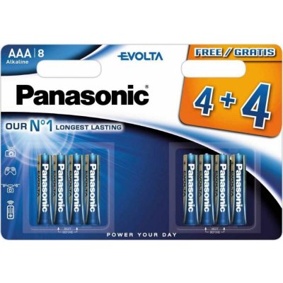 PANASONIC Evolta Platinum AAA 8ks LR03EGE/8BW – Zboží Živě