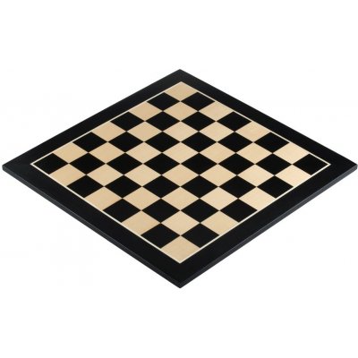 Šachovnice Sunrise Chess & Games Šachová deska č. 4+ (bez popisu) ebenizovaná (intarzie) – Zboží Živě